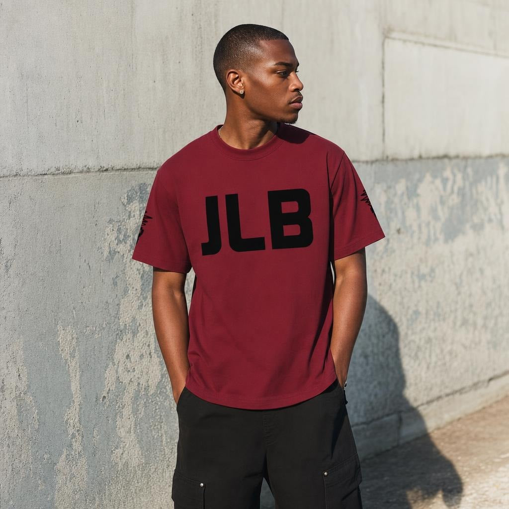 JLB Black Logo Essential Cotton T-Shirt